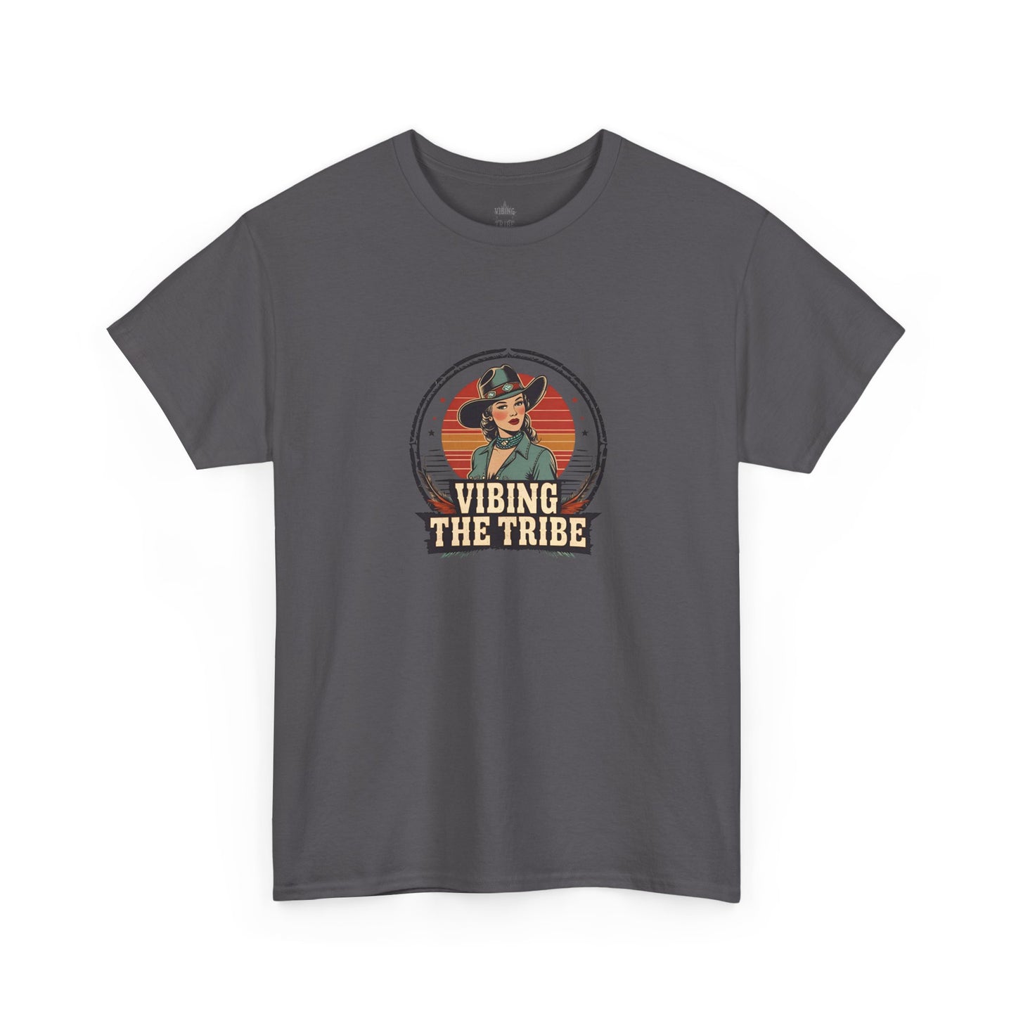 Vibing the Tribe Vintage Cowgirl Classic Cotton Tee