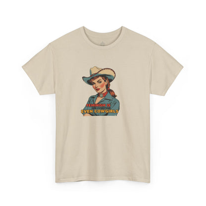 Feminism Cowgirl Classic Cotton Tee