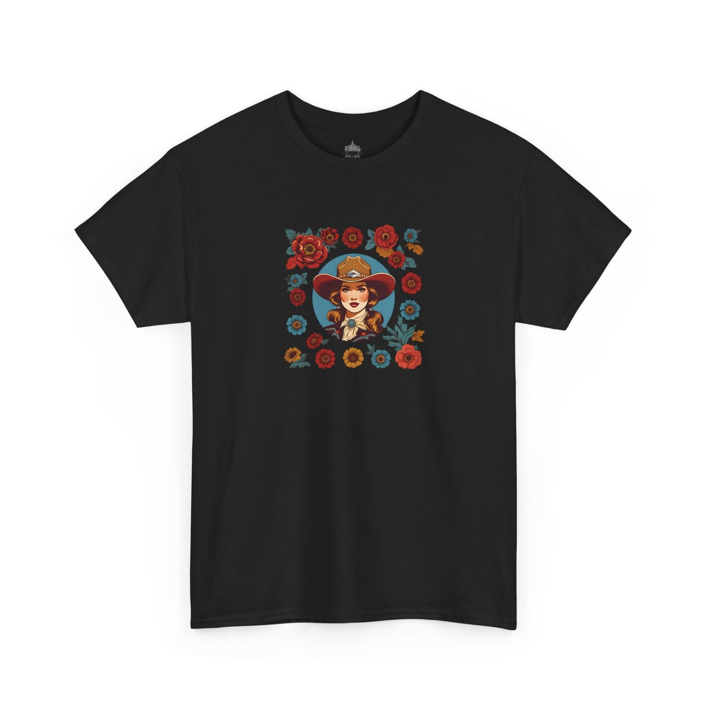Floral Cowgirl Classic Cotton Tee