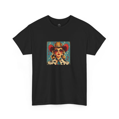 Music Vintage Cowgirl Classic Cotton Tee