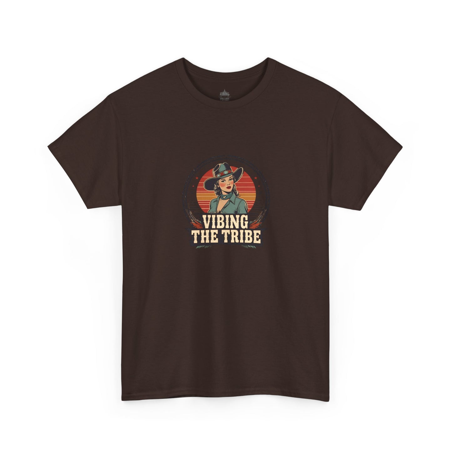 Vibing the Tribe Vintage Cowgirl Classic Cotton Tee