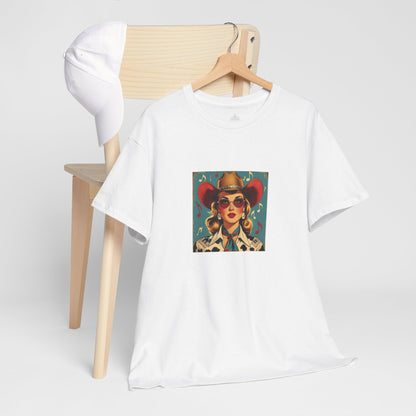 Music Vintage Cowgirl Classic Cotton Tee