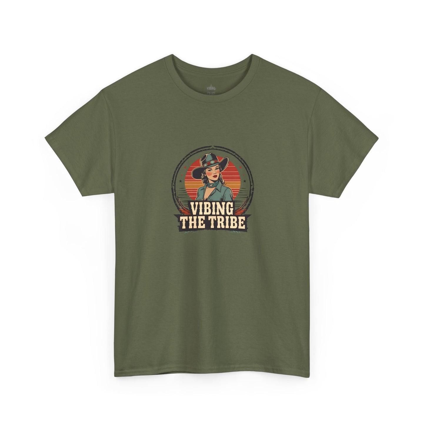Vibing the Tribe Vintage Cowgirl Classic Cotton Tee
