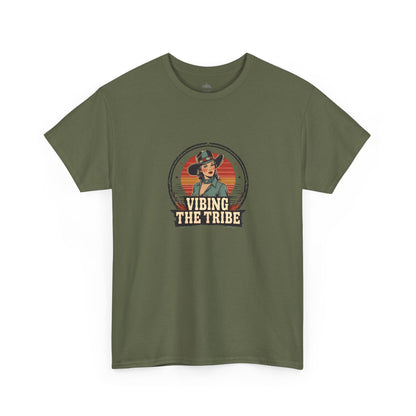 Vibing the Tribe Vintage Cowgirl Classic Cotton Tee