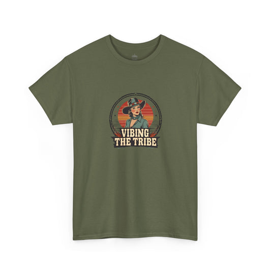 Vibing the Tribe Vintage Cowgirl Classic Cotton Tee