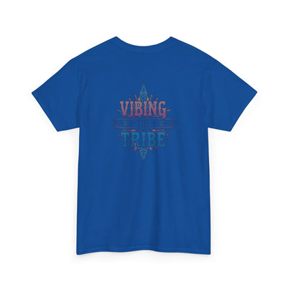Vibing the Tribe Faded Back Logo Classic Cotton Tee