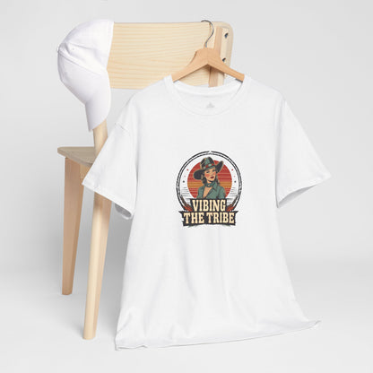 Vibing the Tribe Vintage Cowgirl Classic Cotton Tee