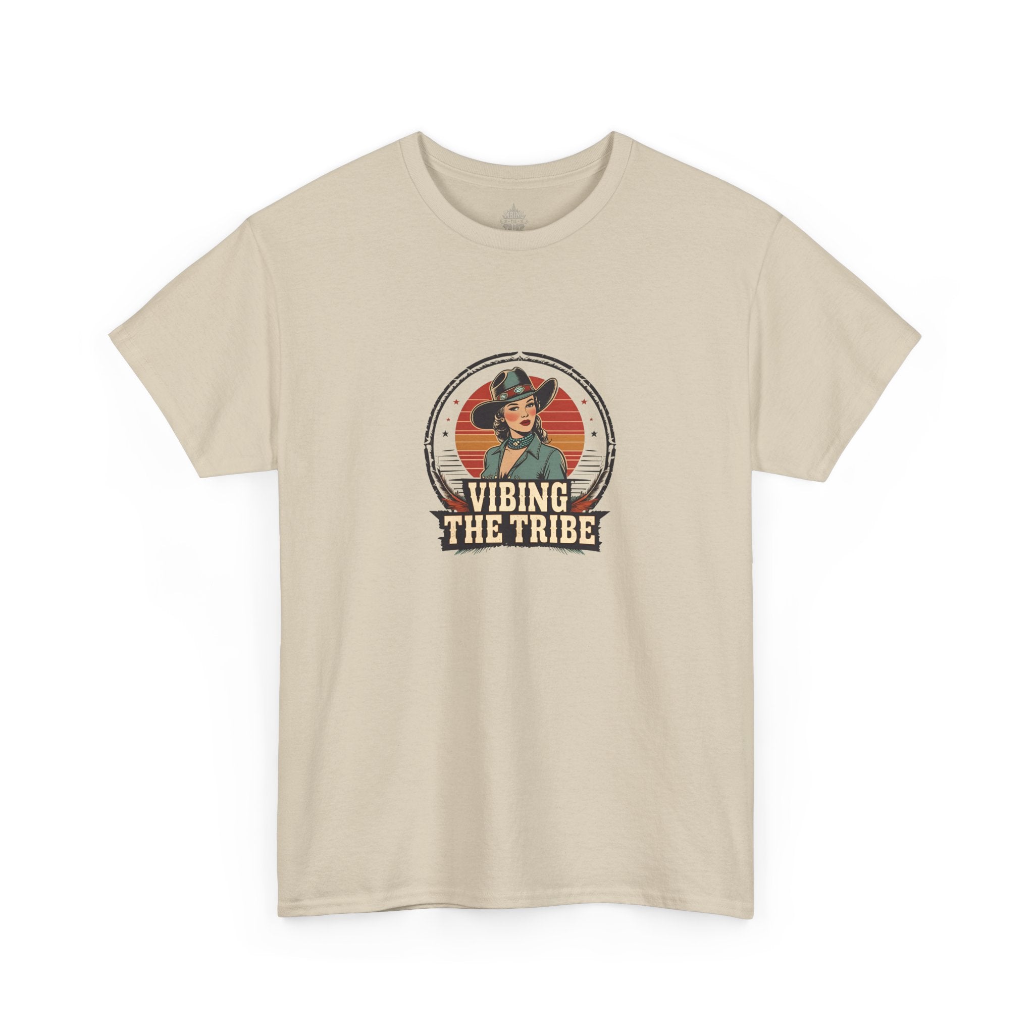Vibing the Tribe Vintage Cowgirl Classic Cotton Tee
