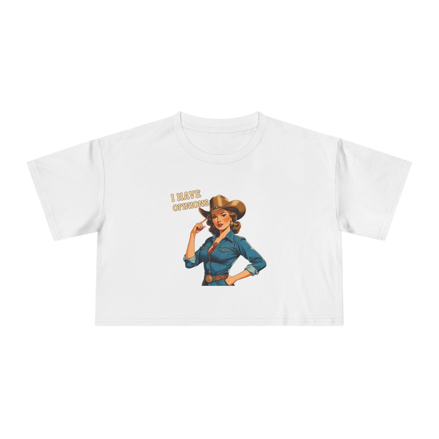 I have Opinions Women's Crop Tee