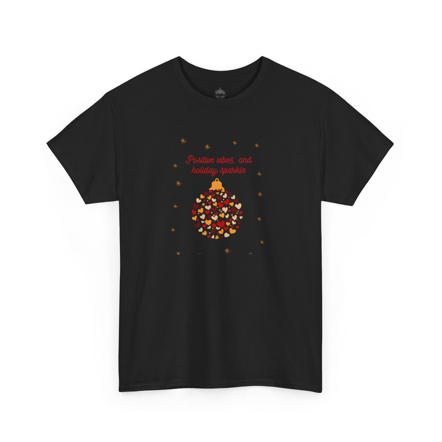 Positive Vibes Christmas Classic Cotton Tee
