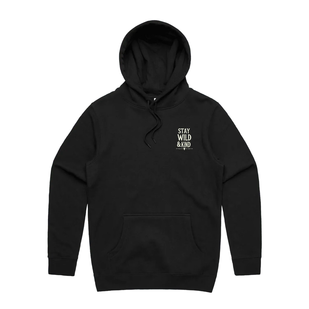 Black front flat lay