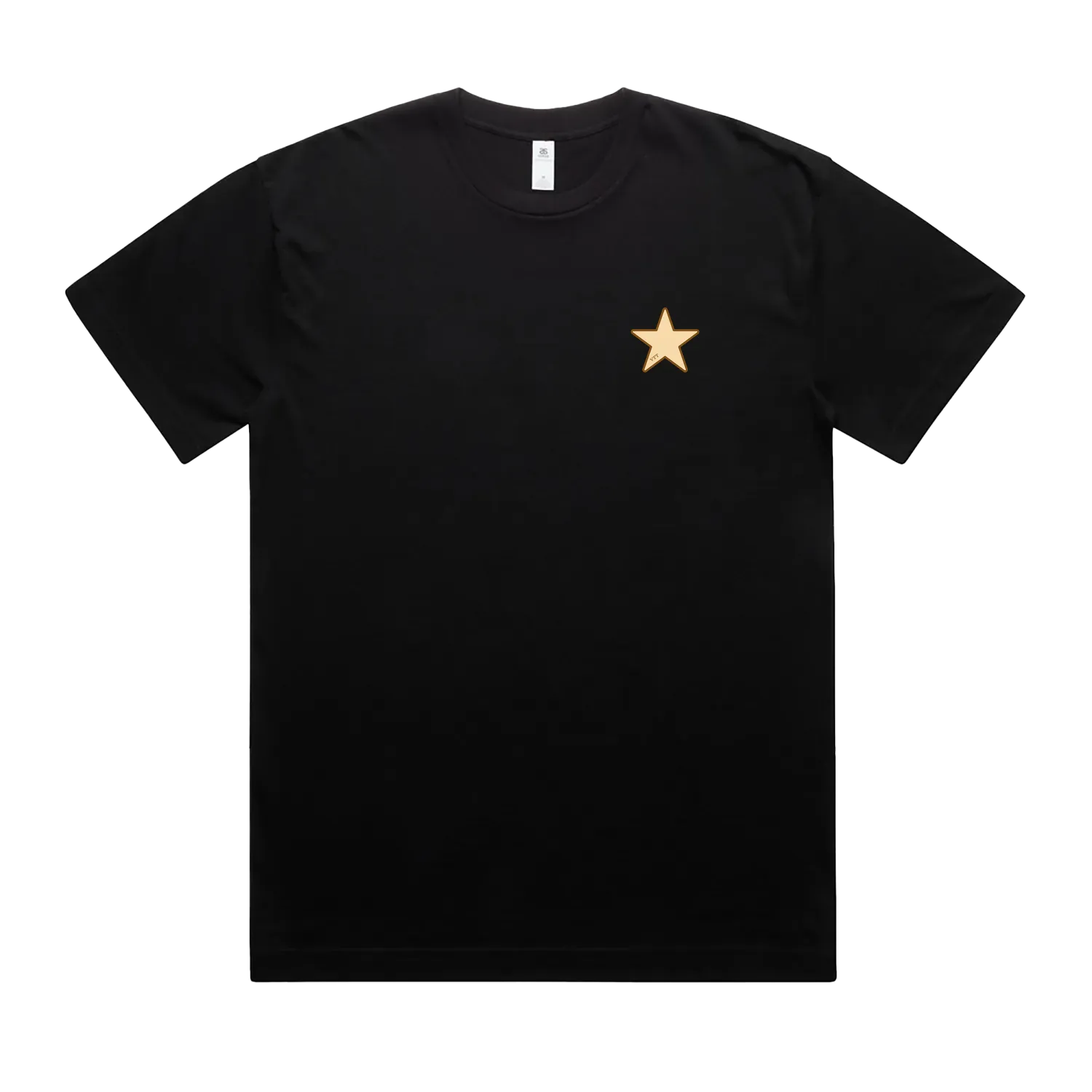 Black front flat lay
