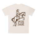 One Day at a Time Cowgirl Oversized Tee