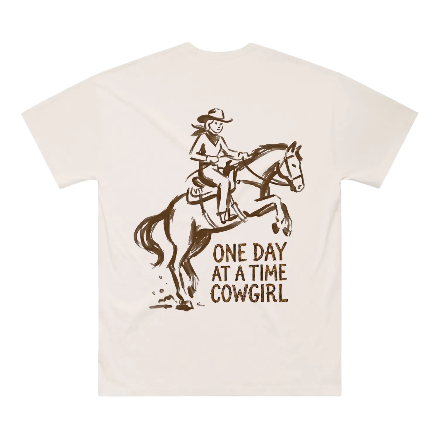 One Day at a Time Cowgirl Oversized Tee