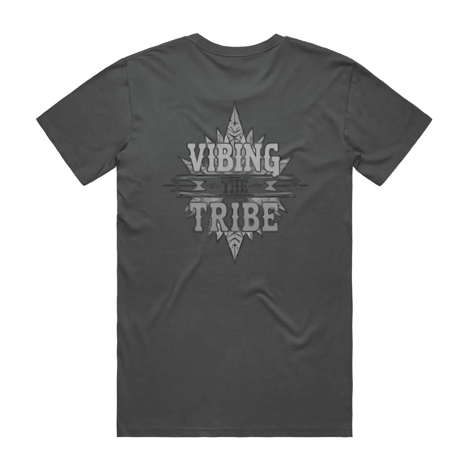 Charcoal back flat lay