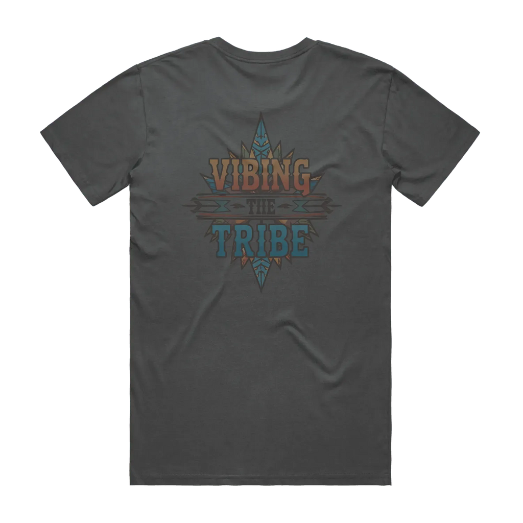 Charcoal back flat lay