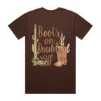 Boots On Doubt Off Back Print Staple Tee