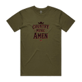 Country Music Amen Unisex Staple Cotton Tee