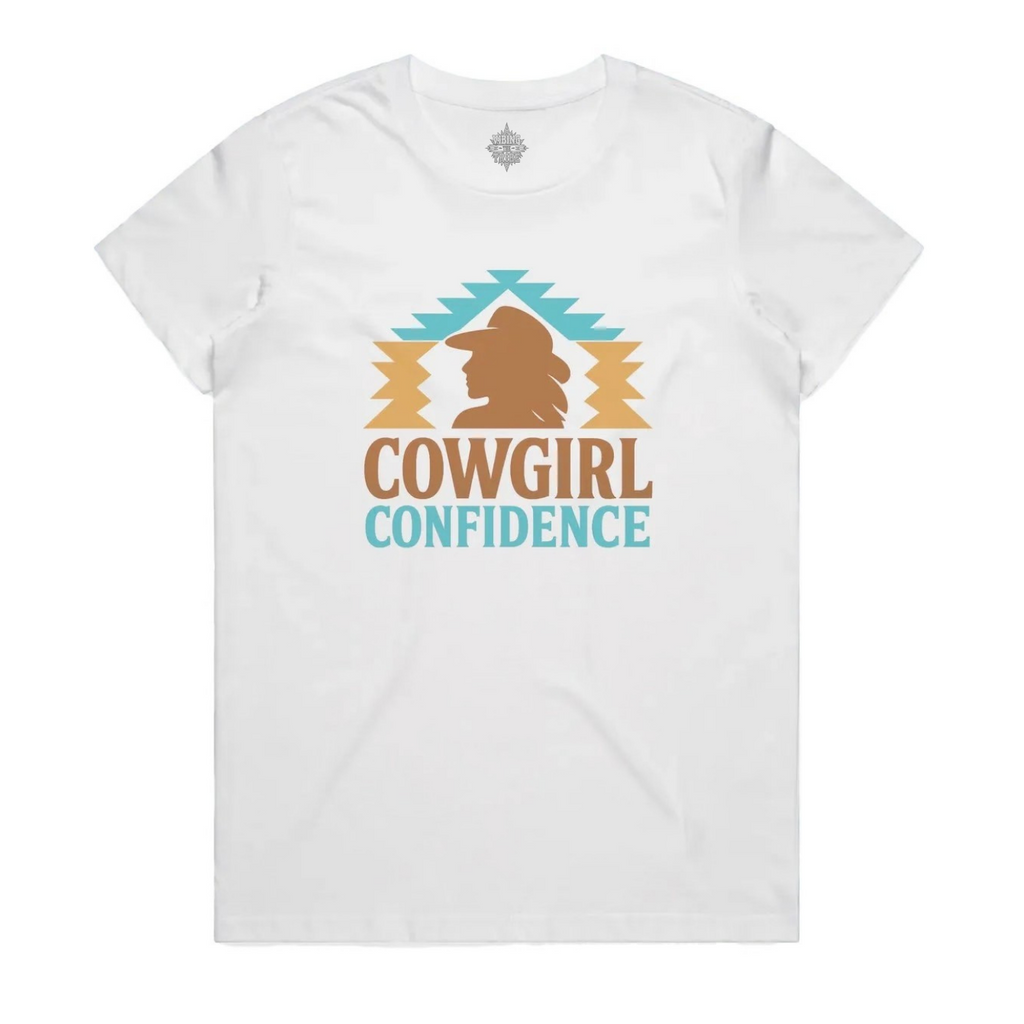Cowgirl Confidence Maple Cotton Tee