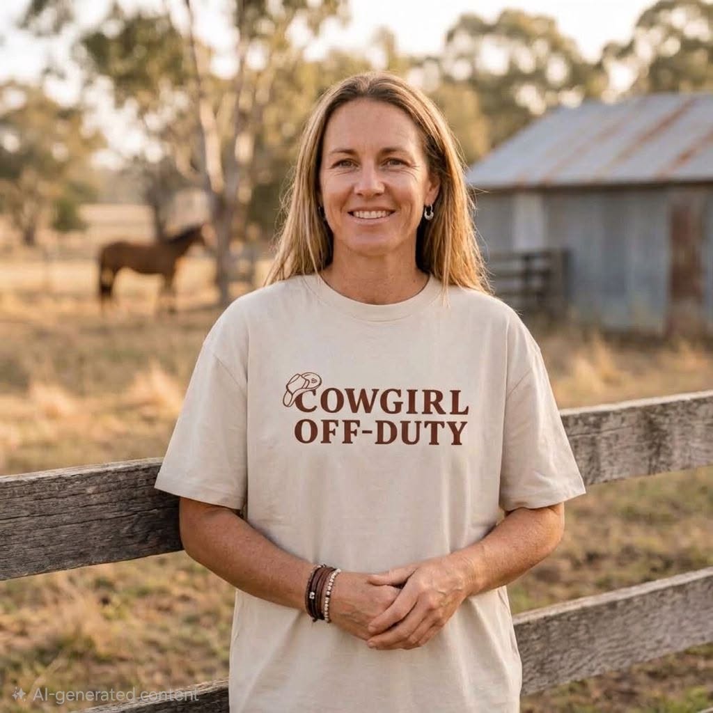 Cowgirl Off-Duty Oversized Tee