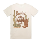 Boots On Doubt Off Back Print Staple Tee