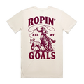 Ropin' Goals Staple Unisex Back Print Staple Tee