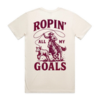 Ropin' Goals Staple Unisex Back Print Staple Tee