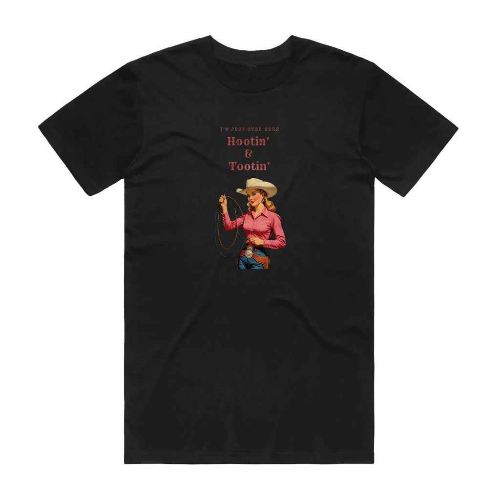 Hootin' & Tootin' Cowgirl Tee