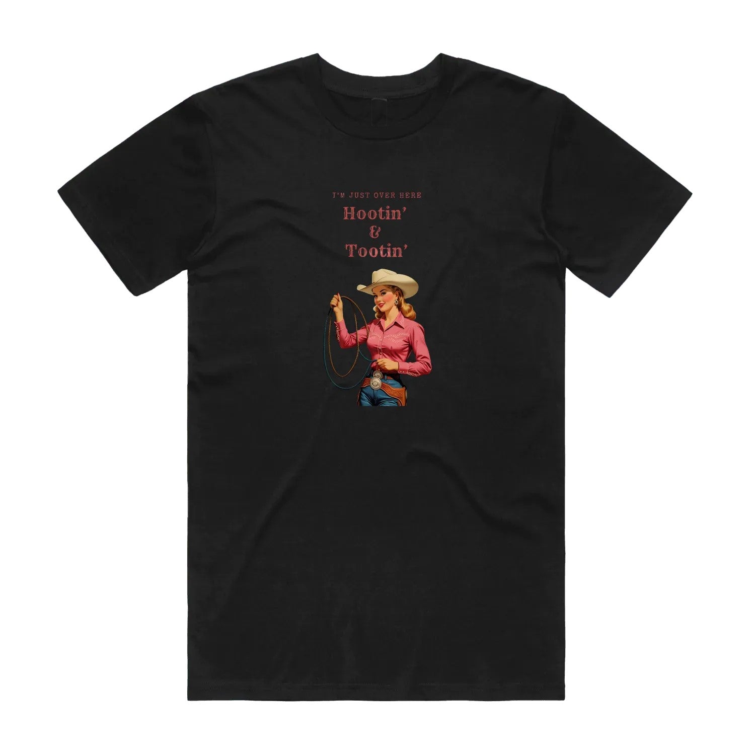 Hootin' & Tootin' Cowgirl Tee