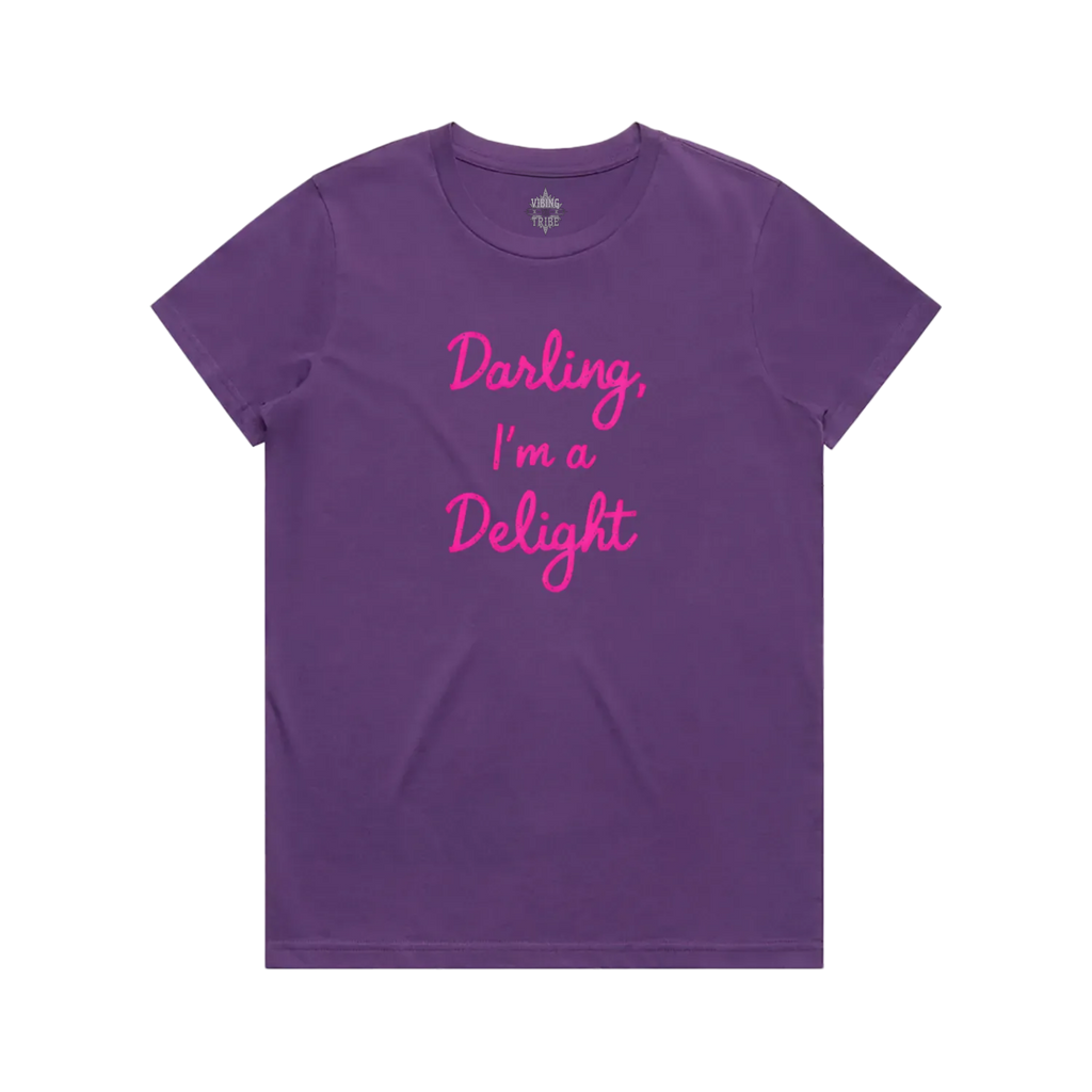 Darling I'm A Delight Maple Cotton Tee