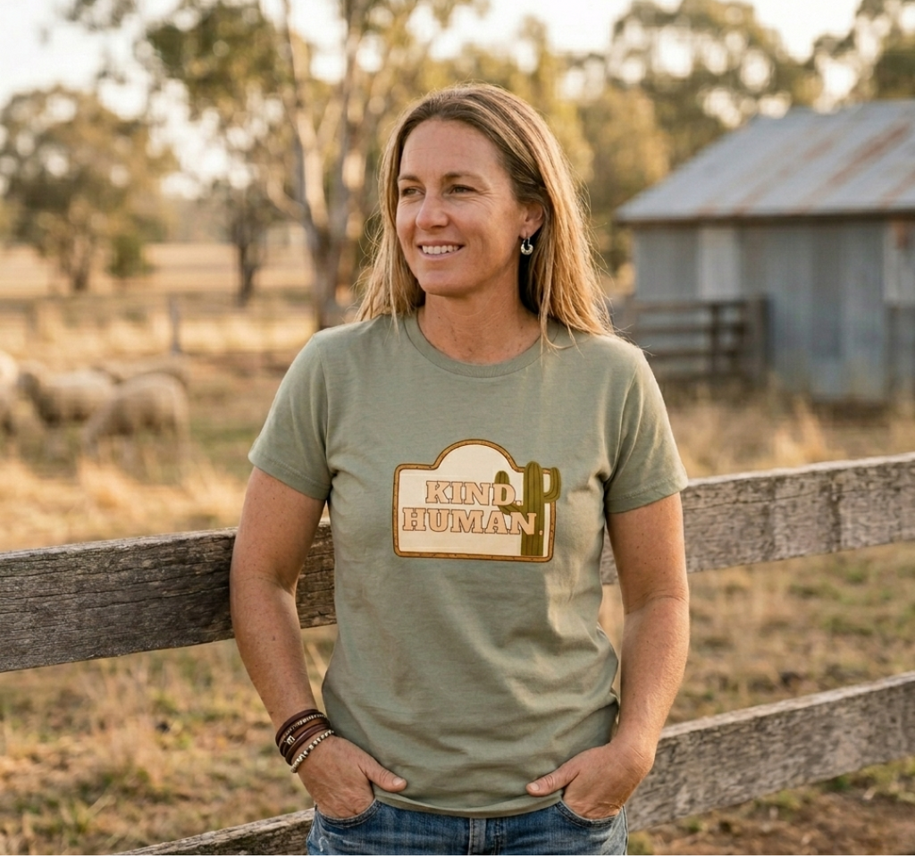 Kind. Human. Maple Cotton Tee