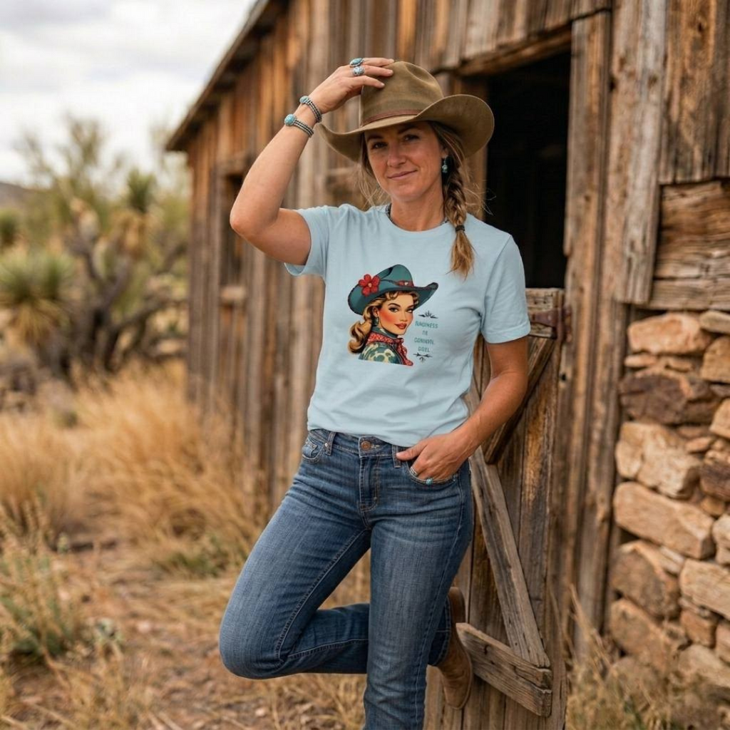 Kindness is Cowgirl Cool Staple Cotton Tee