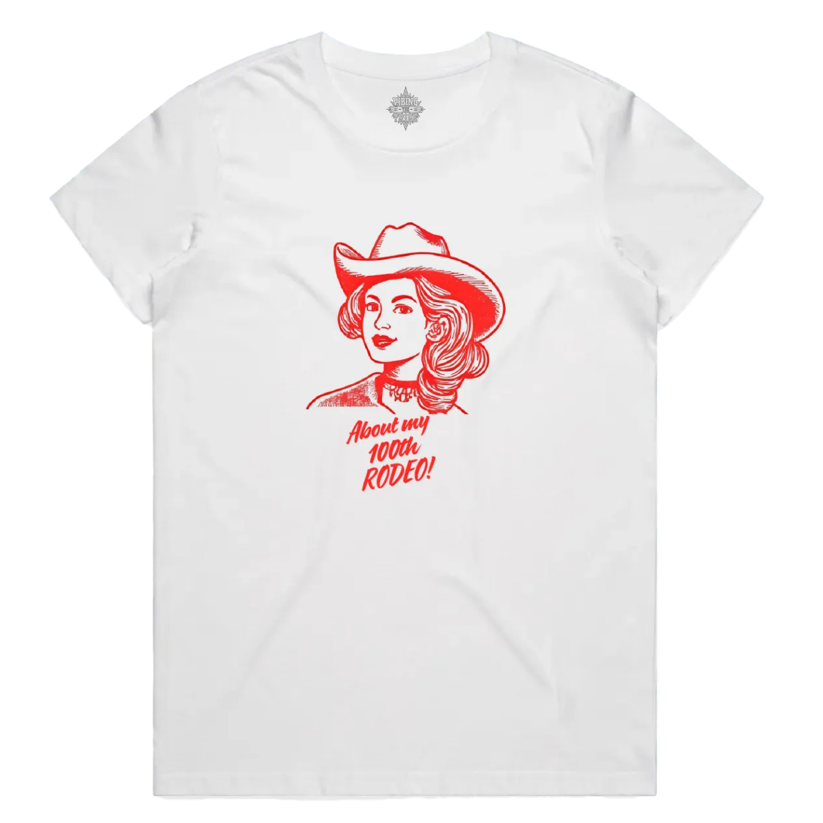 100th Rodeo Maple Cotton Tee