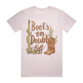 Boots On Doubt Off Back Print Staple Tee