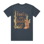 Boots On Doubt Off Back Print Staple Tee