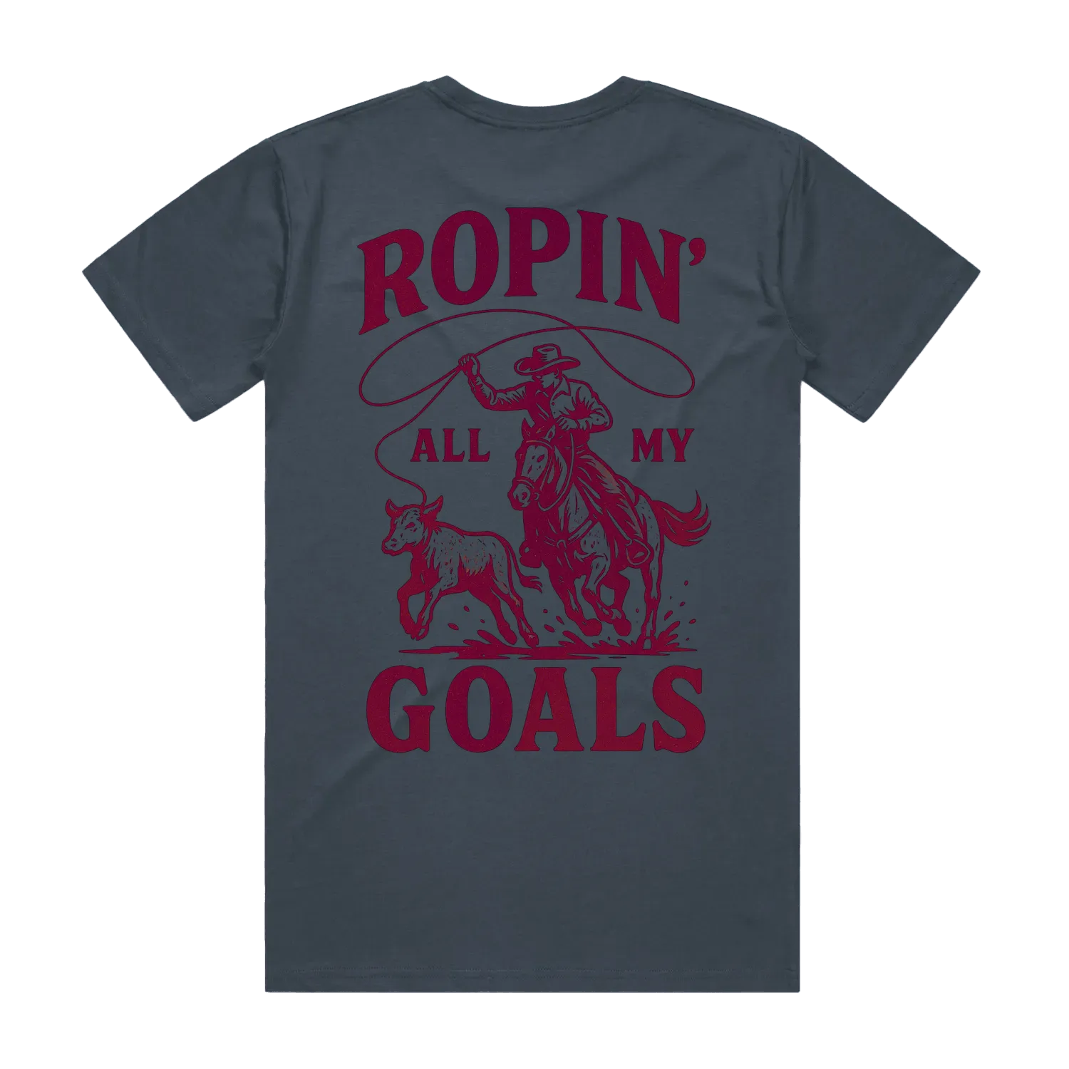 Ropin' Goals Staple Unisex Back Print Staple Tee