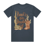 Boots On Doubt Off Back Print Staple Tee