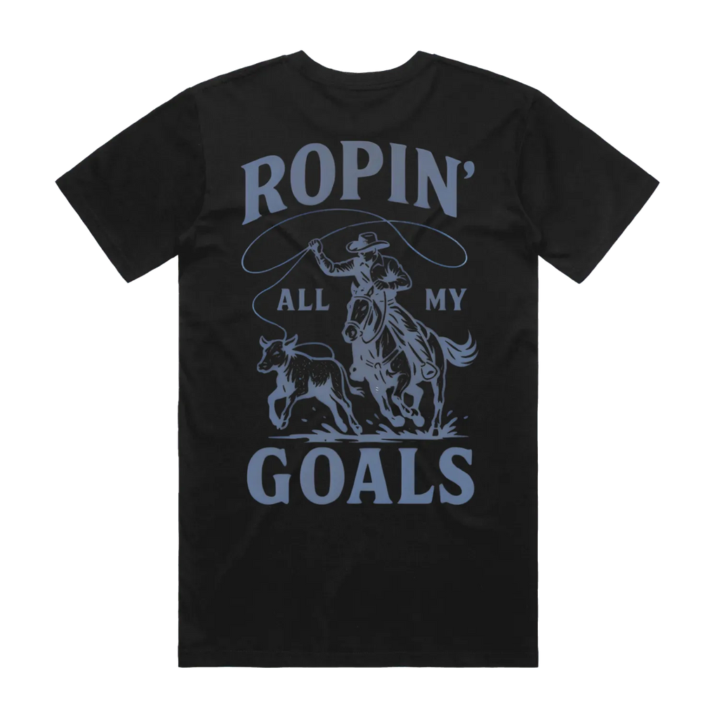 Ropin' Goals Blue Unisex Staple Tee
