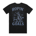 Ropin' Goals Blue Unisex Staple Tee