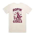 Ropin' Goals Staple Unisex Back Print Staple Tee