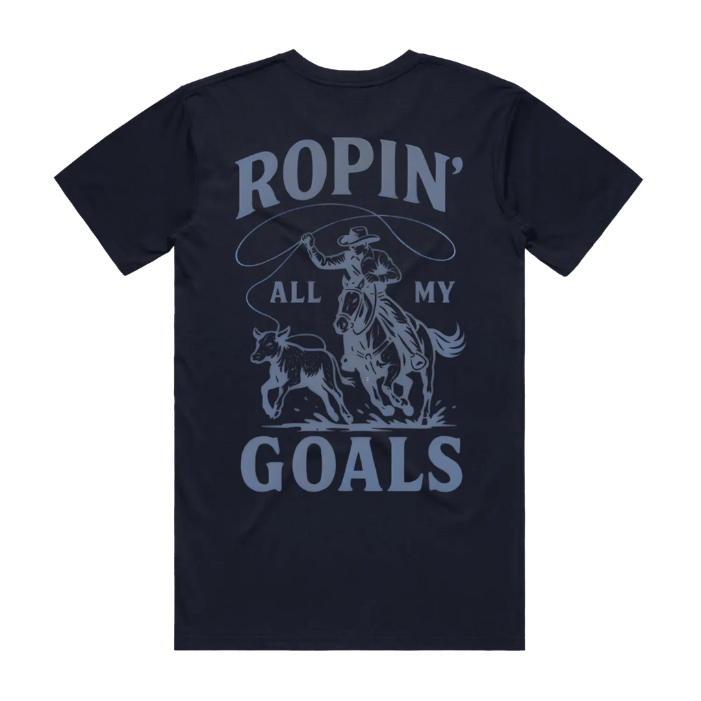 Ropin' Goals Blue Unisex Staple Tee