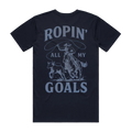 Ropin' Goals Blue Unisex Staple Tee