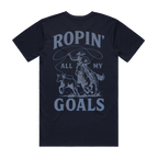 Ropin' Goals Blue Unisex Staple Tee