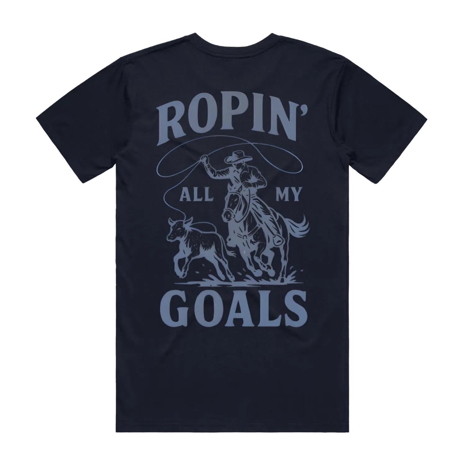 Ropin' Goals Blue Unisex Staple Tee