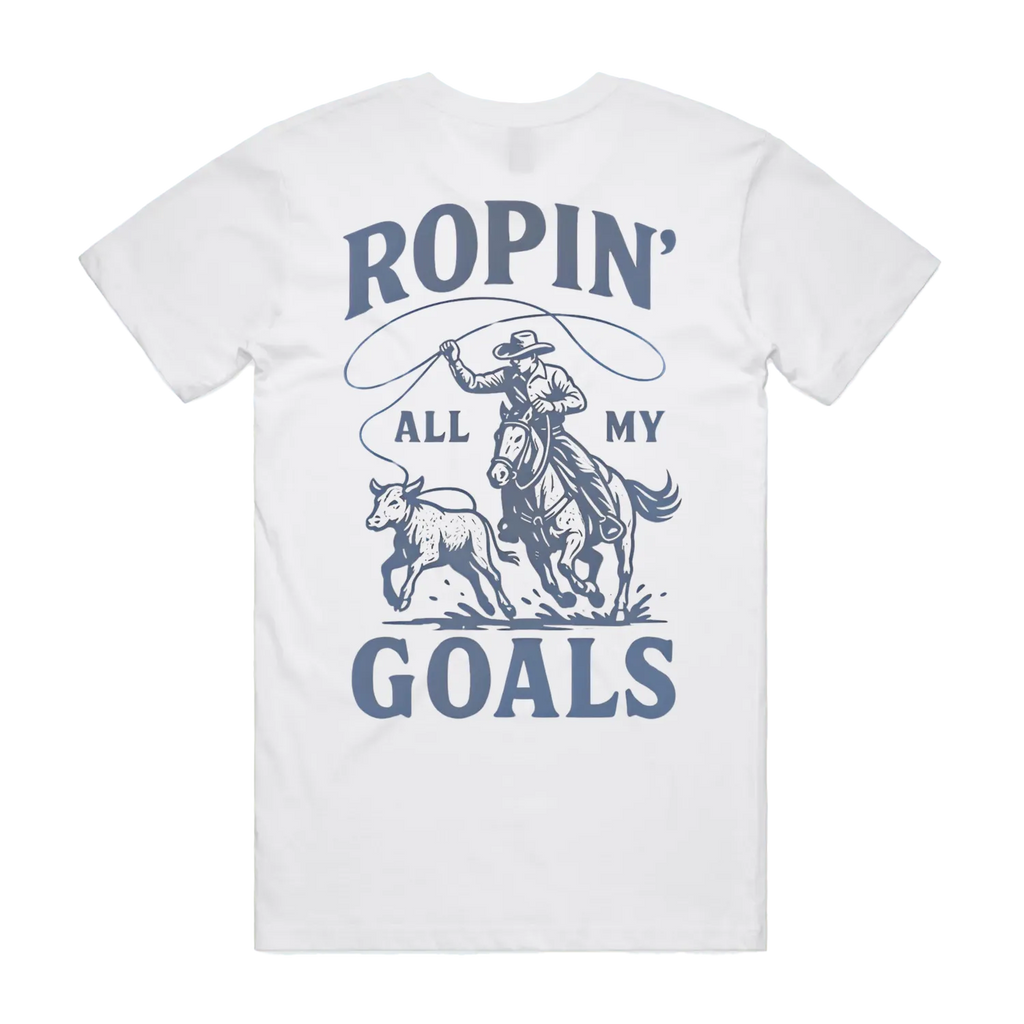 Ropin' Goals Blue Unisex Staple Tee