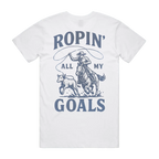 Ropin' Goals Blue Unisex Staple Tee