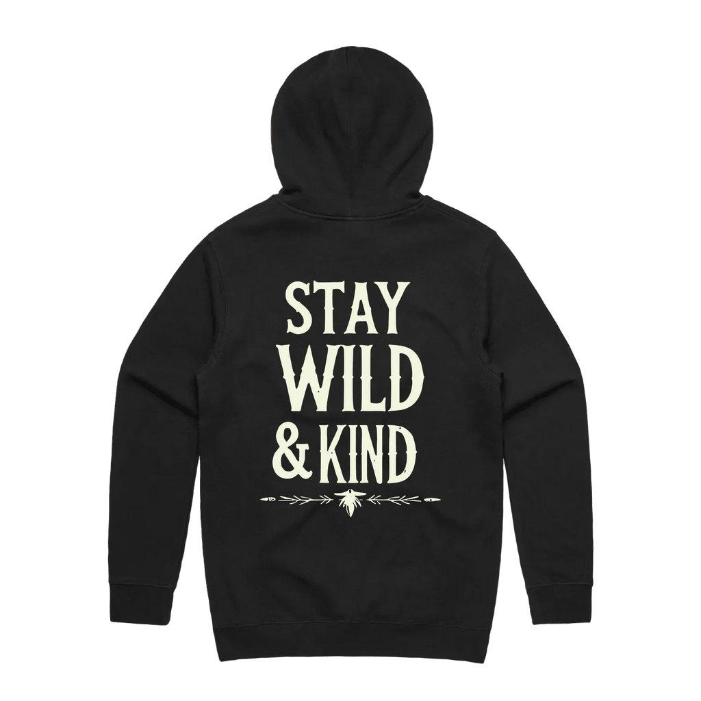 Stay Wild & Kind Black Hoodie