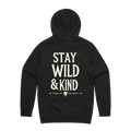 Stay Wild & Kind Black Hoodie