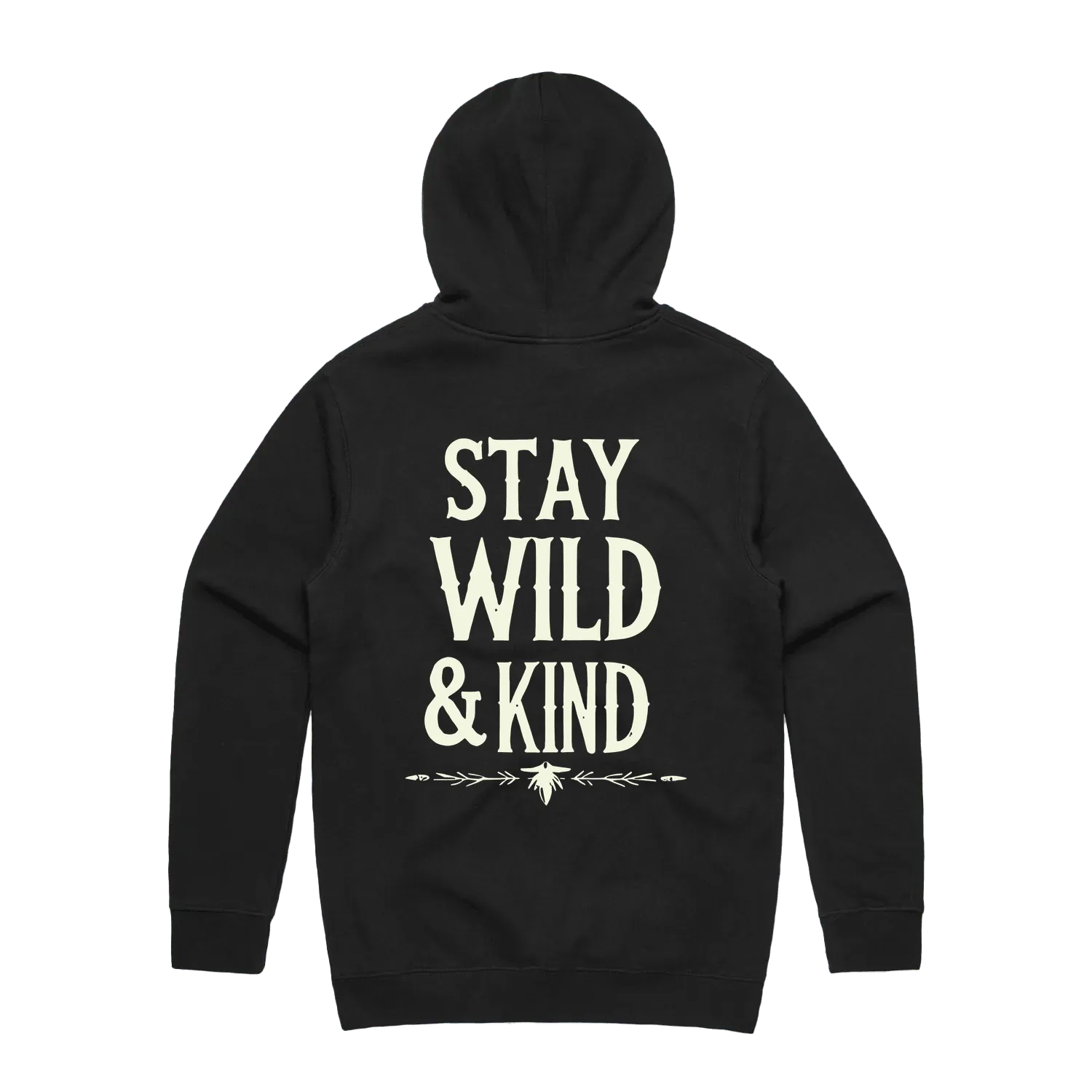 Stay Wild & Kind Black Hoodie