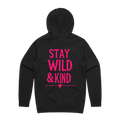 Stay Wild & Kind Pink/Black Hoodie